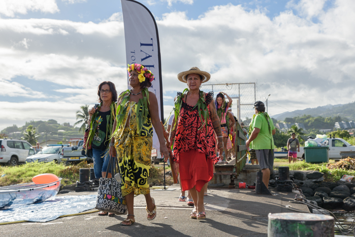 Polynesian ladys marching